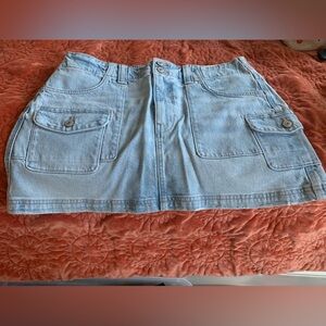 AE Women’s Denim A Line Mini Skirt